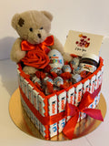 Box en cœur + peluche