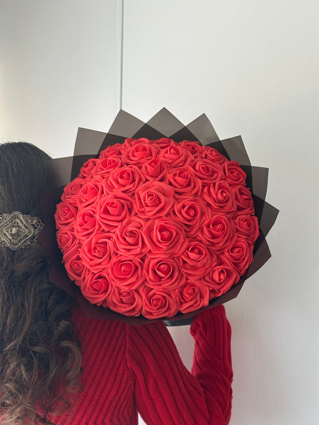 Bouquet de fleurs rouges