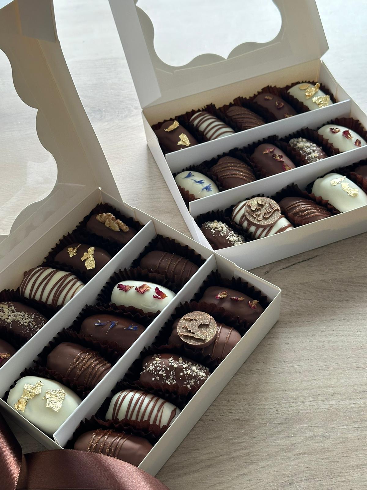 Dattes Medjoul enrobées et fourrées - Boîte de 15